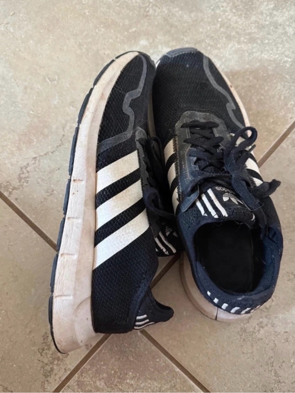 adidas Men’s Black & White Running Sneakers